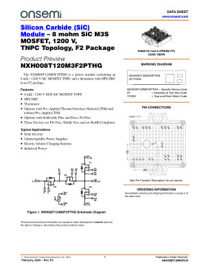 NXH008T120M3F2 数据手册首页