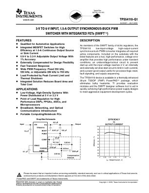 TPS54110-Q1 数据手册首页