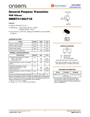 MMBT4126LT1 数据手册首页