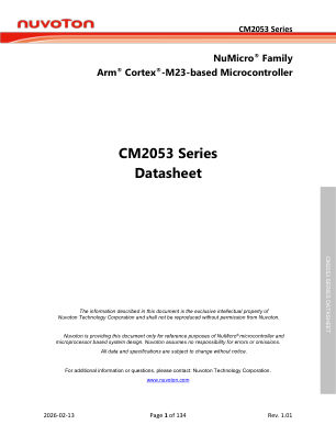 CM2053 datasheet cover page