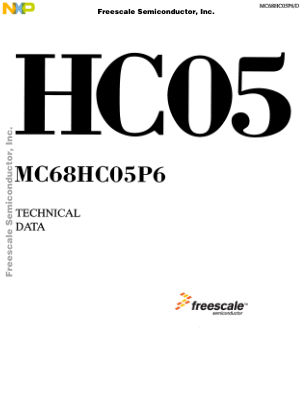 MC68HC05P6 datasheet cover page