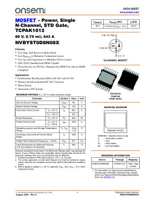 NVBYST0D8N08X datasheet cover page