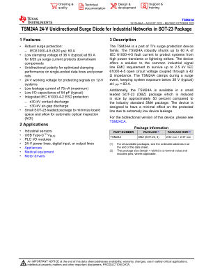 TSM24A datasheet cover page