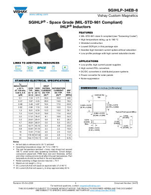 SGIHLP-34EB-8 datasheet cover page
