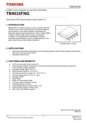 TB9032FNG datasheet cover page