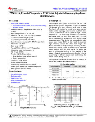 TPS62813M datasheet cover page