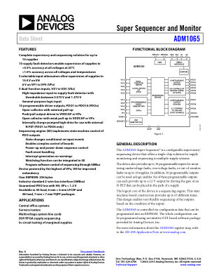 ADM1065 datasheet cover page