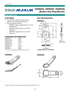 DS9093A-DS9093N datasheet cover page