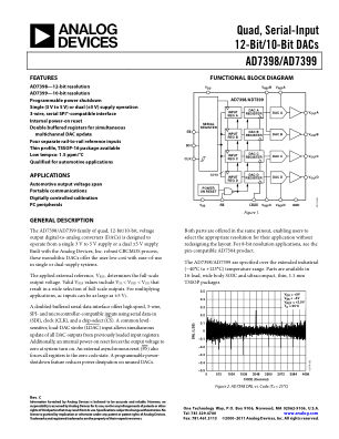 AD7398 数据手册首页
