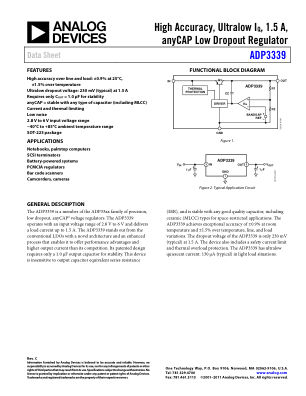 ADP3339 数据手册首页