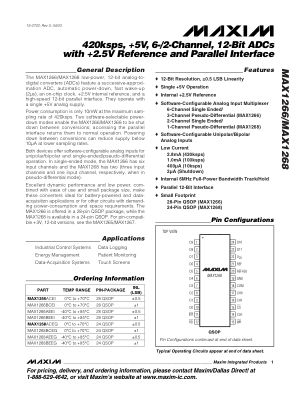 MAX1266-MAX1268 datasheet cover page