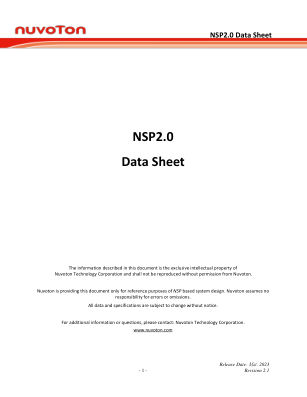 NSP2340A01G 数据手册首页