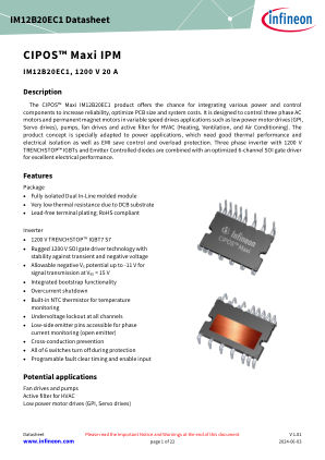 IM12B20EC1 datasheet cover page