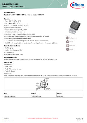 IMBG120R012M2H datasheet cover page