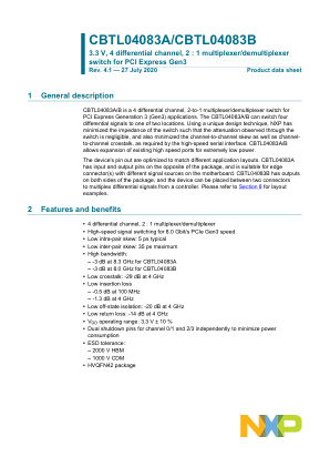 CBTL04083A datasheet cover page