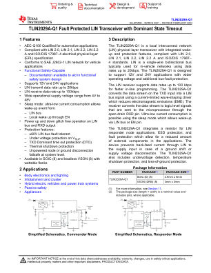 TLIN2029A-Q1 数据手册首页