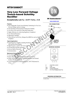 NTSV3080CT datasheet cover page