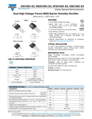 V20100C 数据手册首页