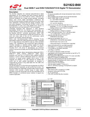 SI21822-B60-GM datasheet cover page