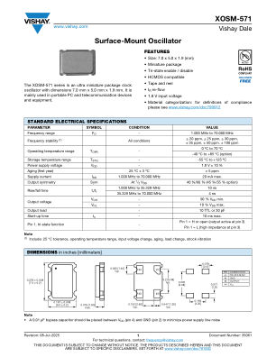 XOSM571 数据手册首页