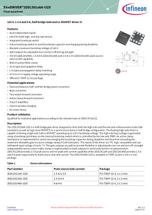 2EDL5011AA 数据手册首页