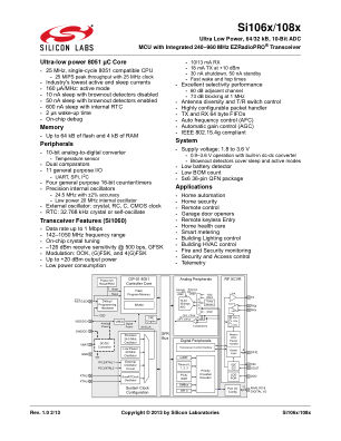 SI1063-A-GM datasheet cover page