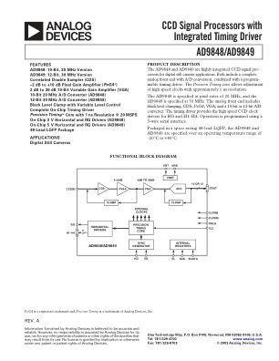 AD9848 数据手册首页