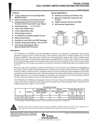 TPS2046 datasheet cover page