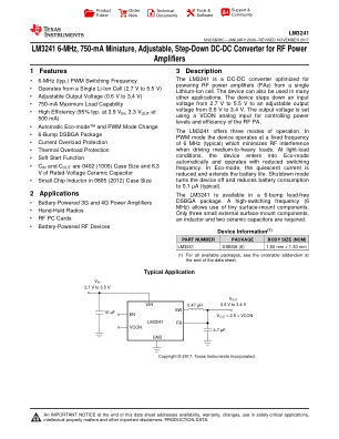 LM3241 datasheet cover page