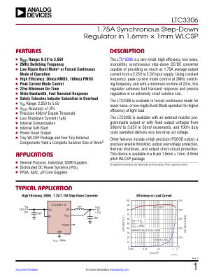LTC3306 datasheet cover page