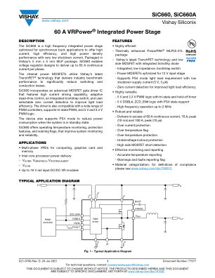 SIC660 datasheet cover page
