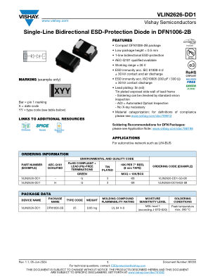 VLIN2626-DD1 数据手册首页