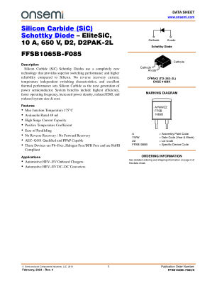FFSB1065B-F085 datasheet cover page