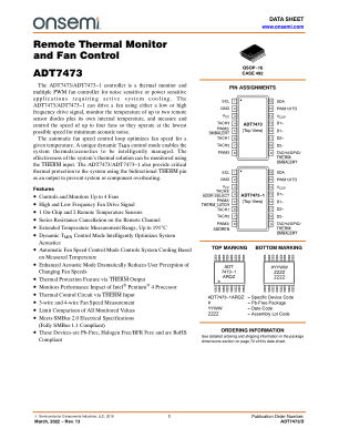 ADT7473 数据手册首页