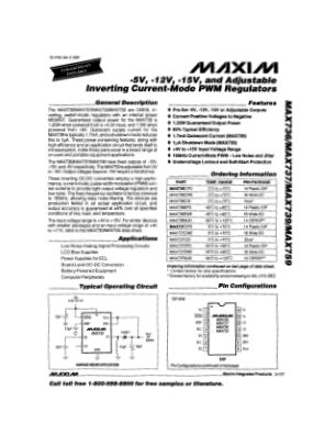 MAX736-MAX759 数据手册首页