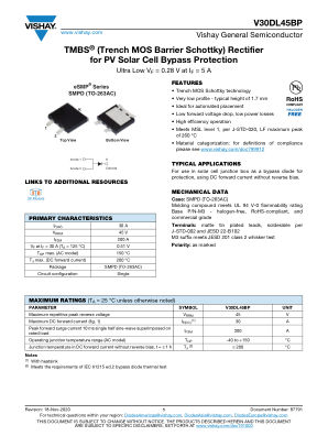 V30DL45BP 数据手册首页