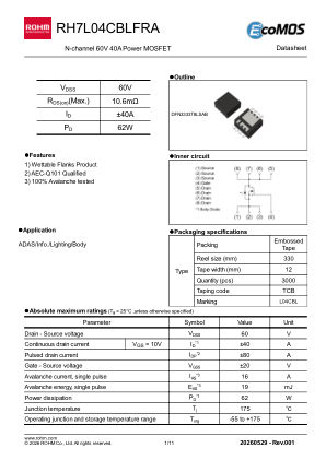 RH7L04CBLFRA datasheet cover page