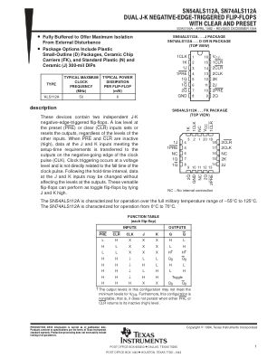 SN74ALS112A 数据手册首页
