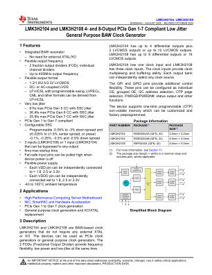 LMK3H2108 datasheet cover page