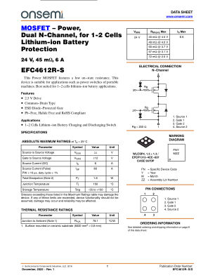 EFC4612R-S datasheet cover page