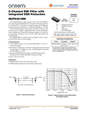 NUF8401MN 数据手册首页