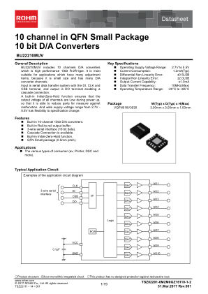 BU22210MUV datasheet cover page