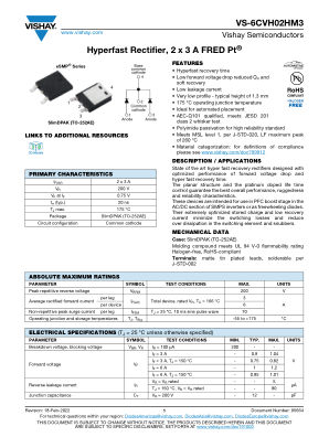 VS-6CVH02HM3 数据手册首页