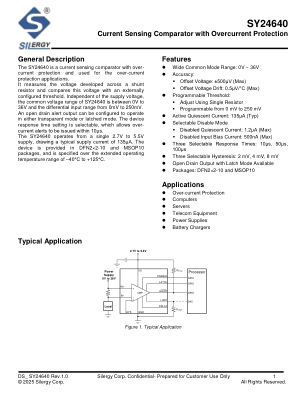 SY24640 datasheet cover page