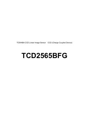 TCD2565BFG 数据手册首页