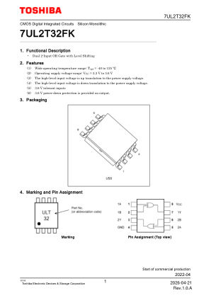 7UL2T32FK 数据手册首页