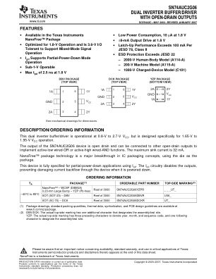 SN74AUC2G06 datasheet cover page