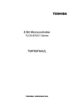 TMP89FM42LUG datasheet cover page