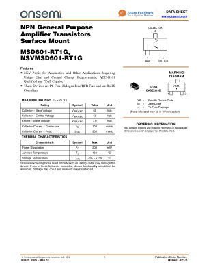 MSD601-RT1 数据手册首页