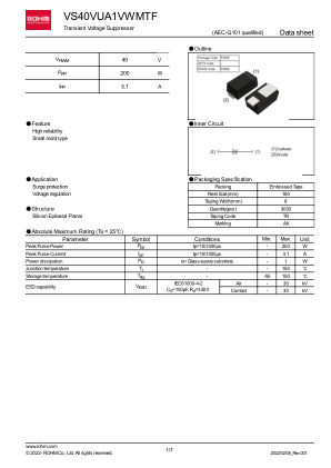 VS40VUA1VWMTF 数据手册首页